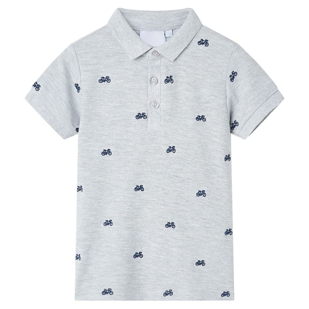Kinder Polo Shirt Grau 116