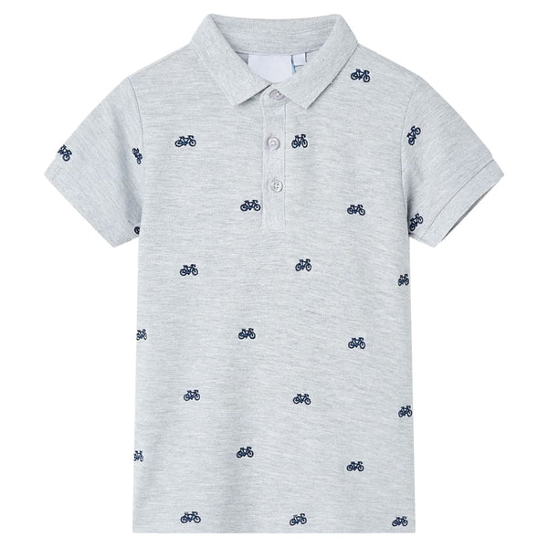 Kinder Polo Shirt Grau 116