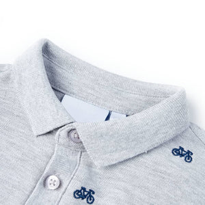 Kinder Polo Shirt Grau 116