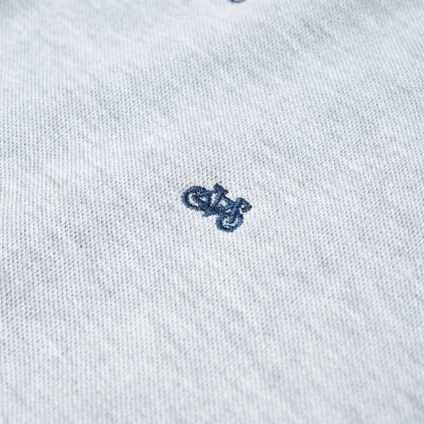 Kinder Poloshirt Grau Melange Größe 128