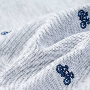 Kinder Poloshirt Grau Melange Größe 128