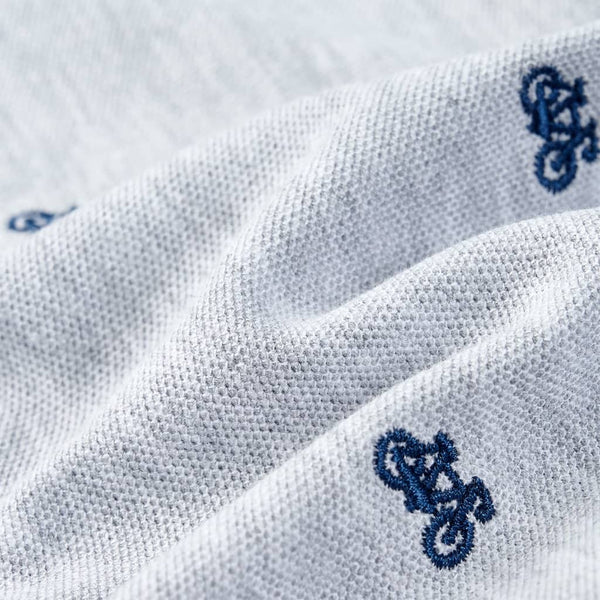 Kinder Poloshirt Grau Melange Größe 128
