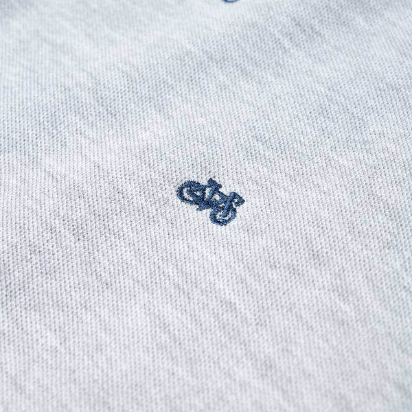 Kinder Polo Shirt Grau Melange Größe 140
