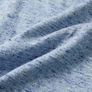 Kinder Kurzarmshirt Blau Melange Größe 116