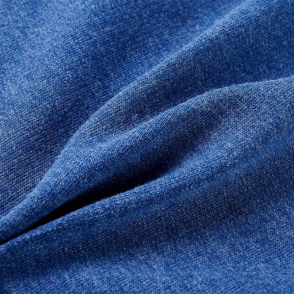 Kinder-Kapuzenpullover mit Reißverschluss Dunkelblau Melange 92