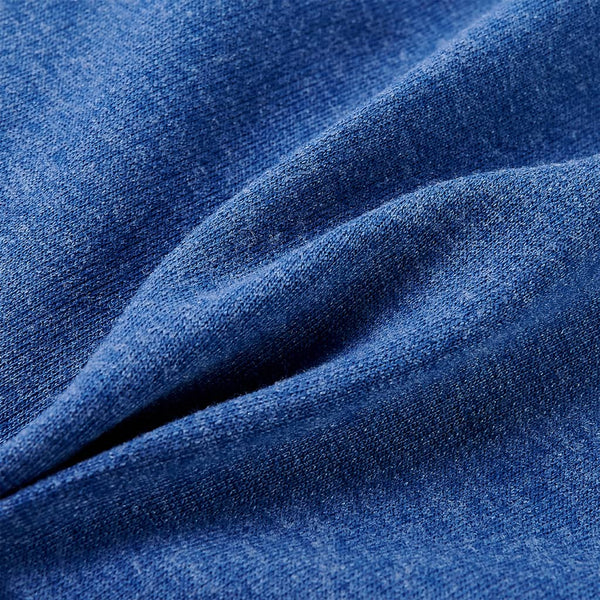 Kinder-Kapuzenpullover mit Reißverschluss Dunkelblau Melange 104