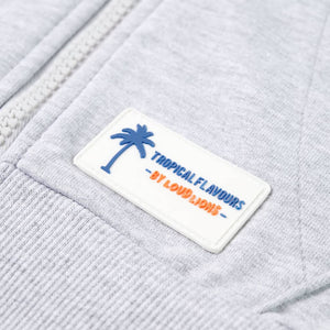 Kinder-Kapuzenpullover mit Reißverschluss Grau 92