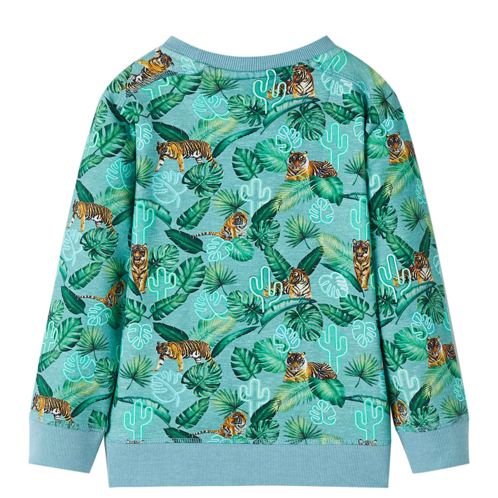 Sweat-shirt Enfant Vert Chiné 92