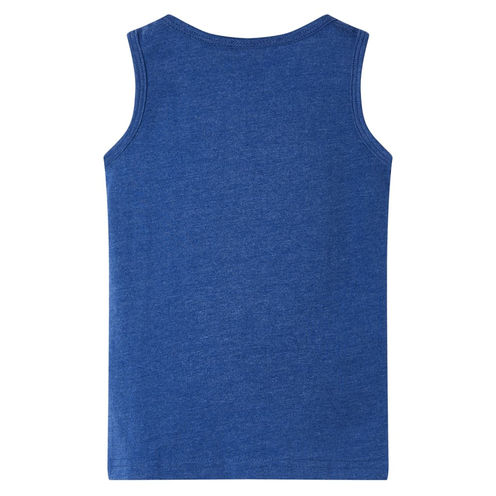 Débardeur Enfant Bleu Foncé Chiné 128