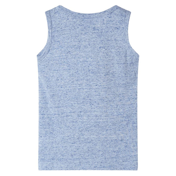 Kinder-Tanktop Blau Melange 116