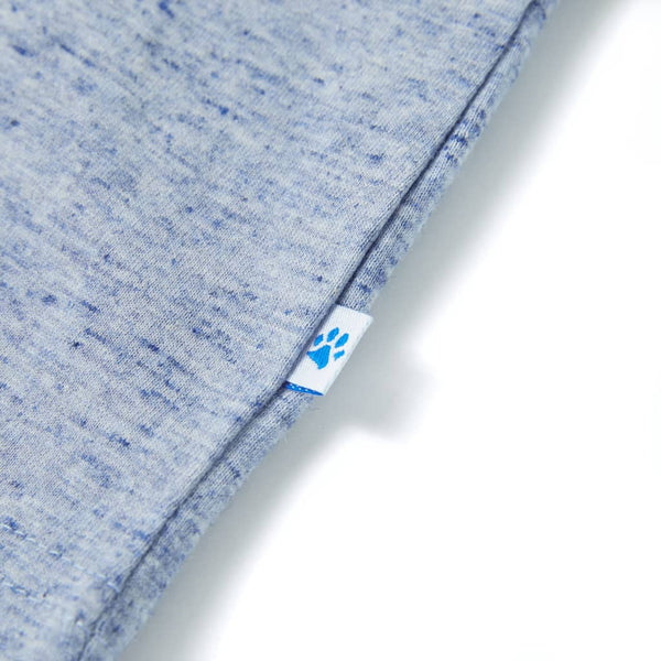 Kinder-Tanktop Blau Melange 128