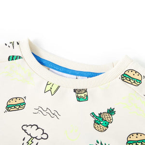 Sweatshirt enfant écru clair 116