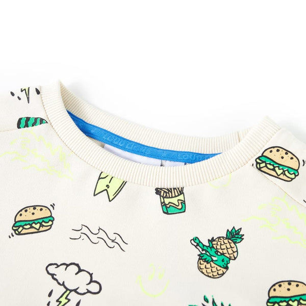Sweatshirt enfant écru clair 116