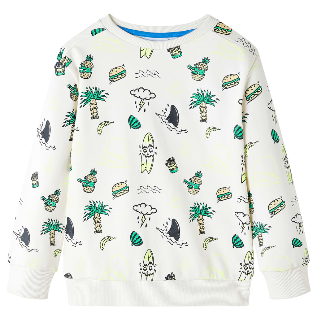 Sweat-shirt Enfant Écru Clair 128