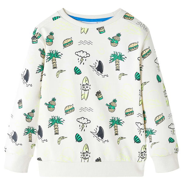 Sweat-shirt Enfant Écru Clair 128