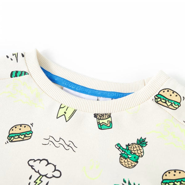 Sweat-shirt Enfant Écru Clair 128