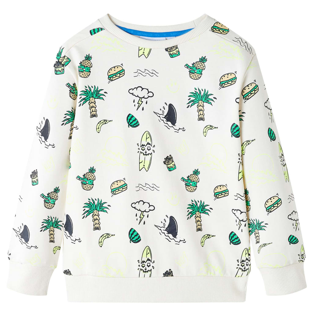 Kinder-Sweatshirt Helles Ecru 140