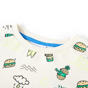Sweat-shirt Enfant Écru Clair 140