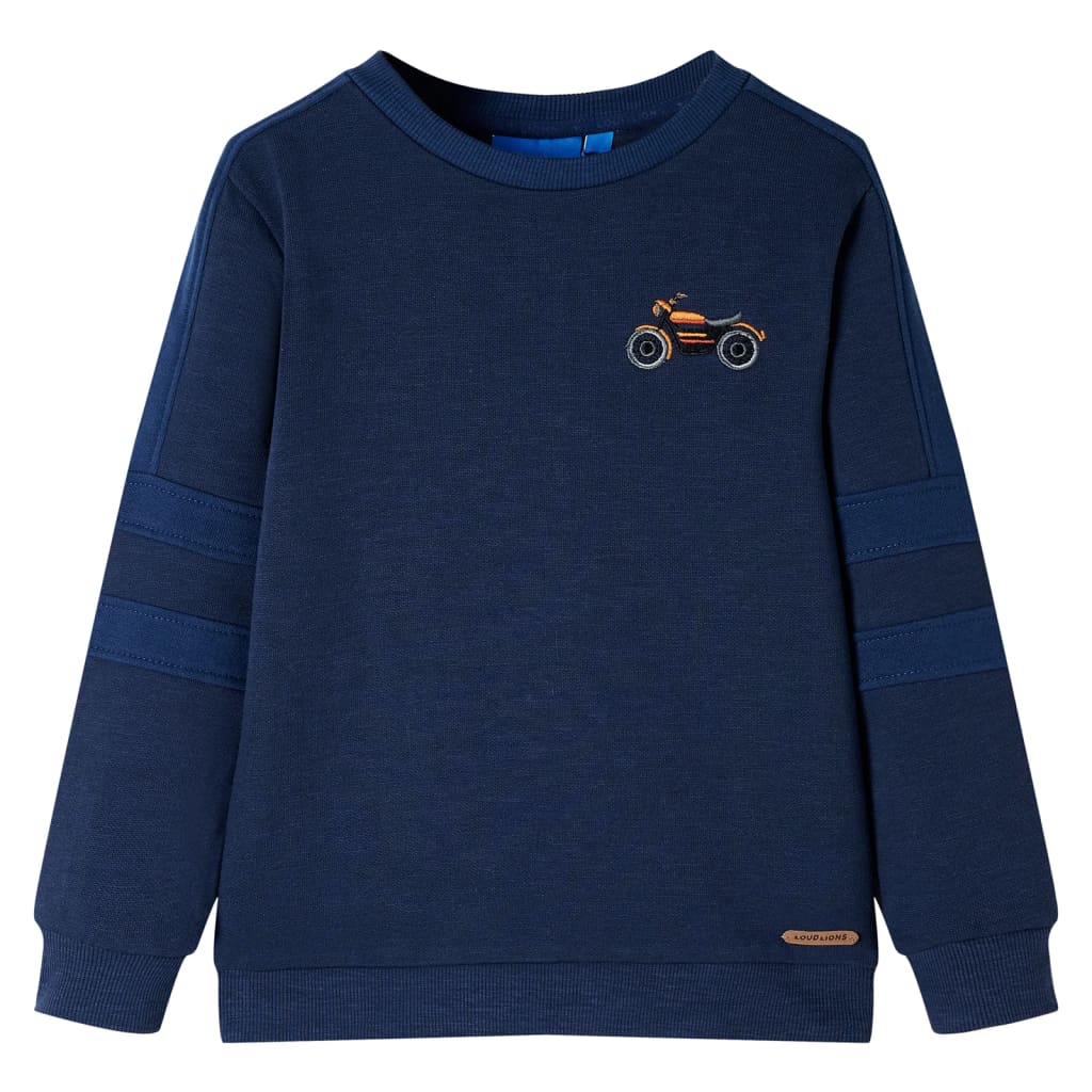 Sweat-shirt Enfant Bleu Marine Chiné 92