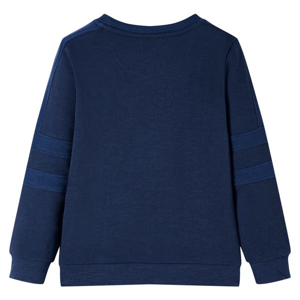 Kinder-Sweatshirt Marineblau Melange 104