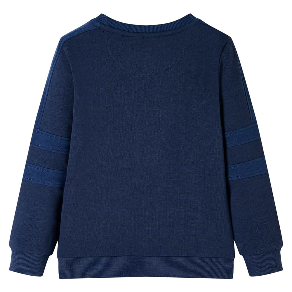 Sweat-shirt enfant marine chiné 116