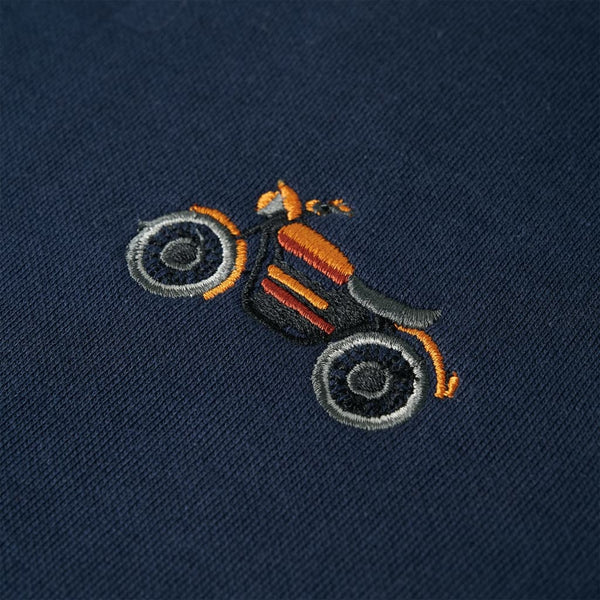 Kinder-Sweatshirt Marineblau Melange 116