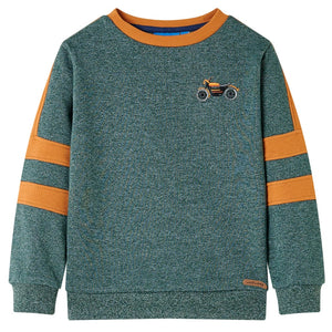 Sweat-shirt Enfant Vert Foncé Chiné 92