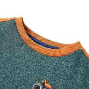 Sweat-shirt Enfant Vert Foncé Chiné 92