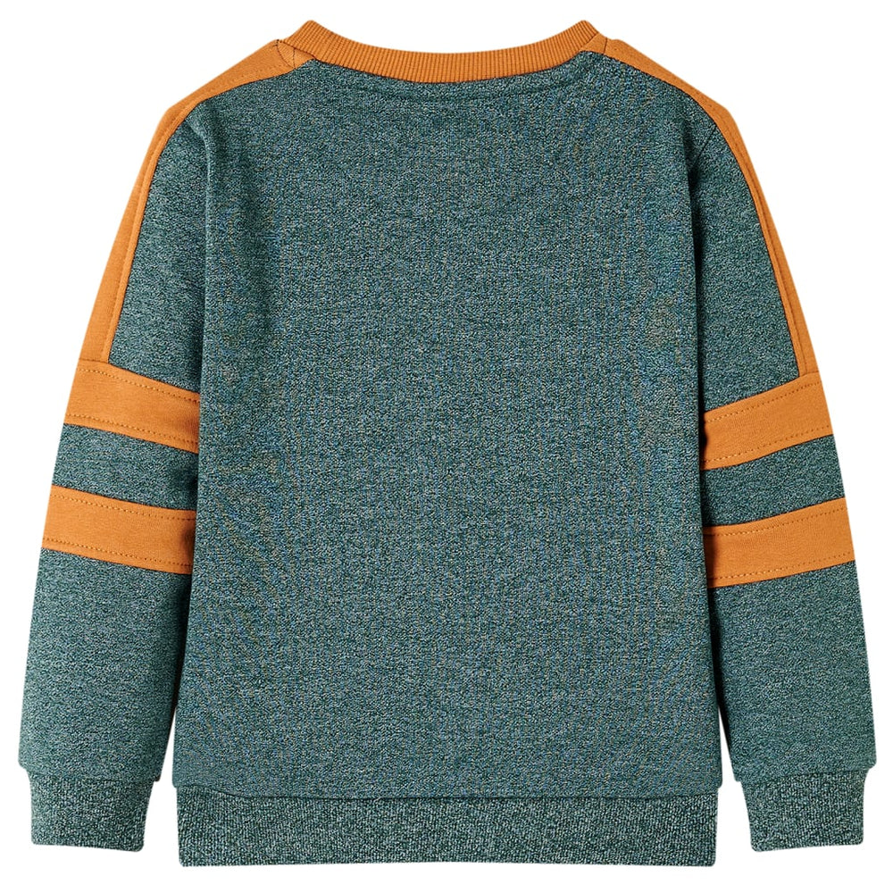 Sweatshirt enfant Vert foncé chiné 140