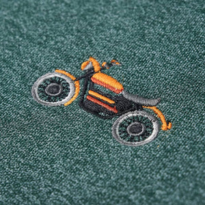 Kinder-Sweatshirt Dunkelgrün Melange 140