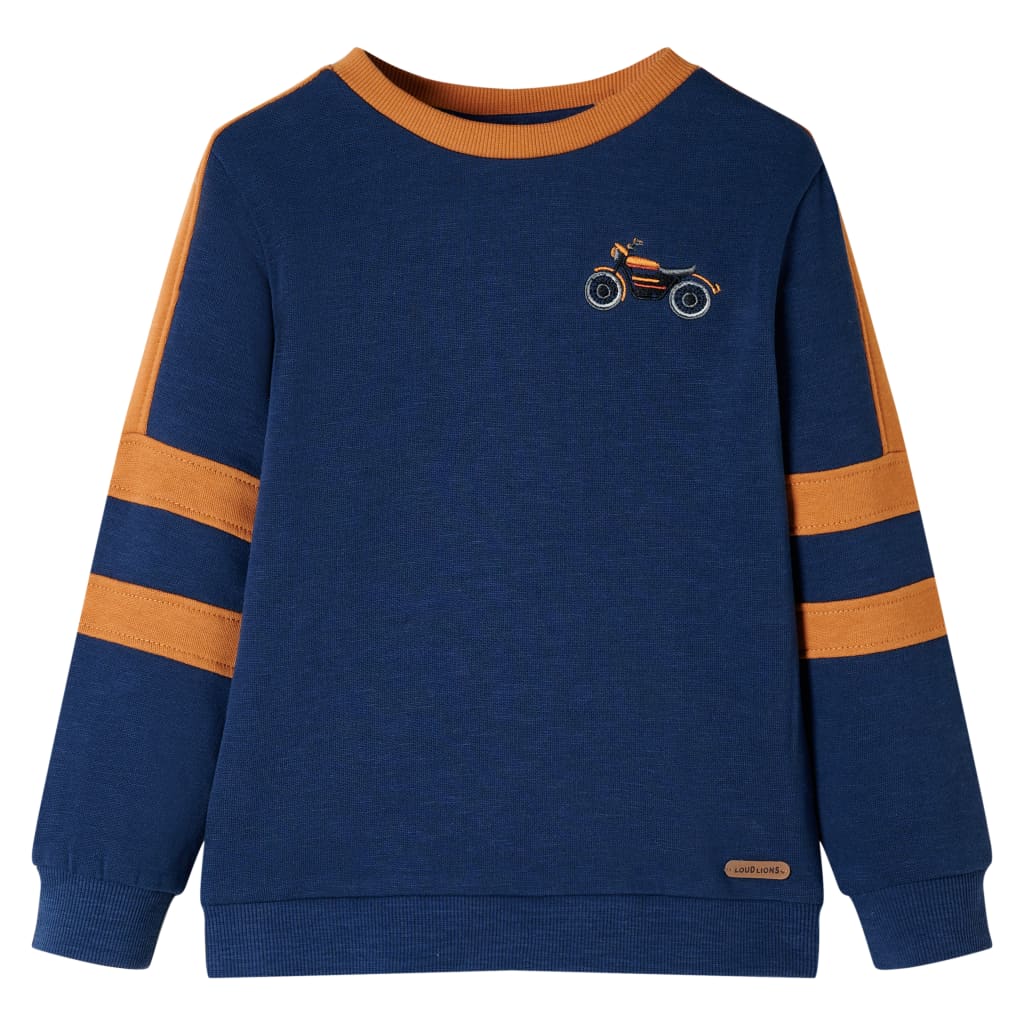 Sweat-shirt enfant bleu indigo 92