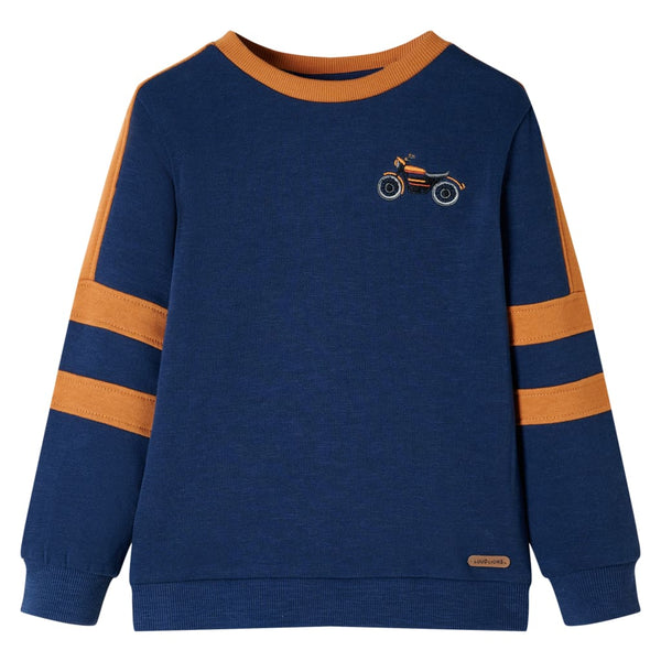 Sweat-shirt enfant bleu indigo 92