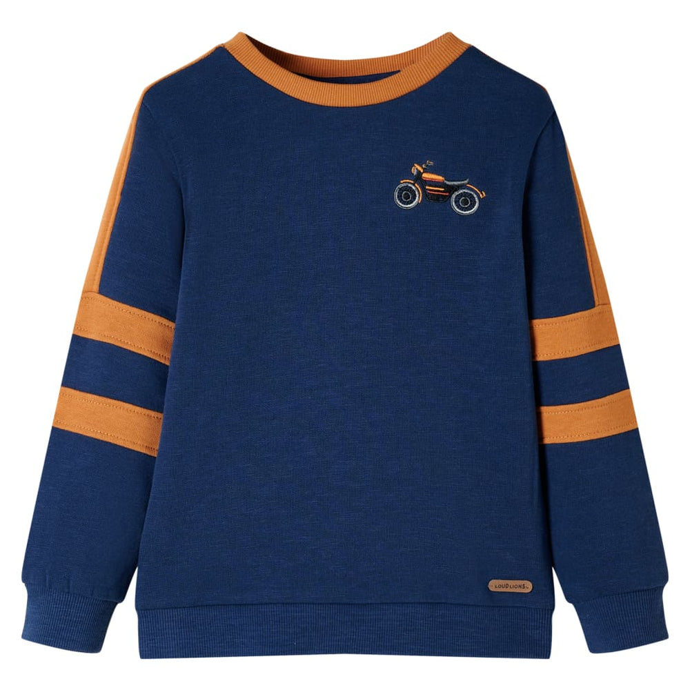 Sweat-shirt enfant bleu indigo 92