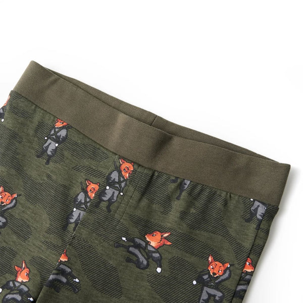 Kinderpyjama mit Langen Ärmeln Khaki 116