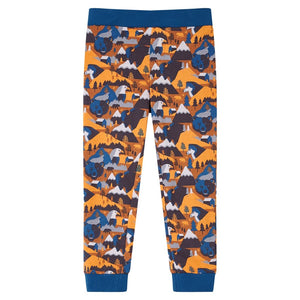 Pyjama enfant manches longues cognac 104