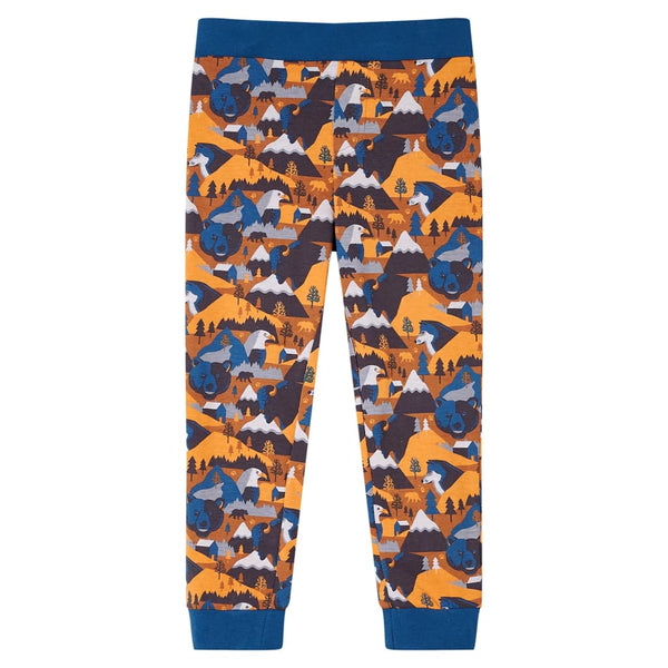 Pyjama enfant manches longues cognac 104