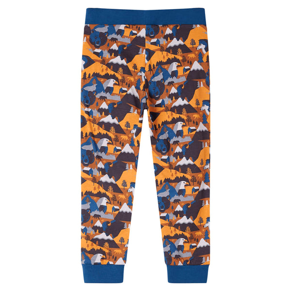 Pyjama enfant manches longues cognac 104