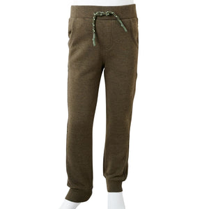 Kinder-Trainingshose Khaki Melange 92