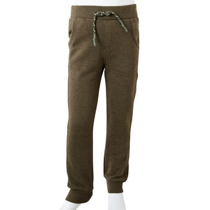 Kinder-Trainingshose Khaki Melange 128