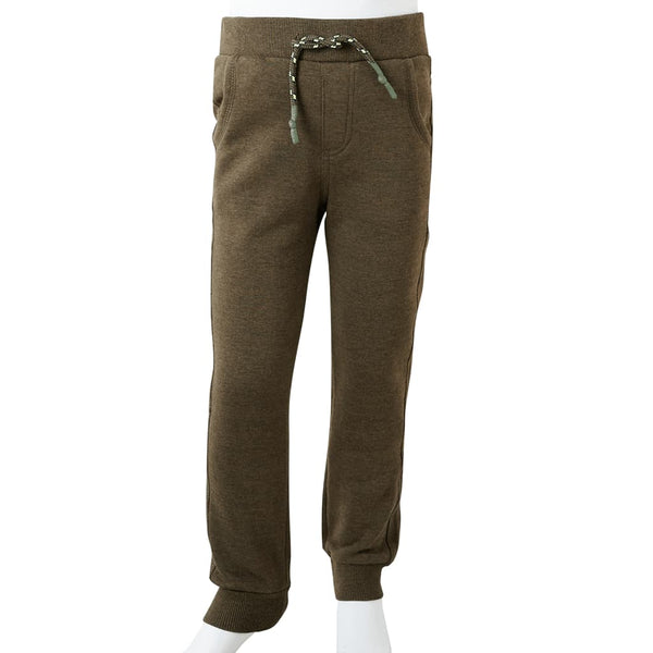 Kinder-Trainingshose Khaki Melange 128