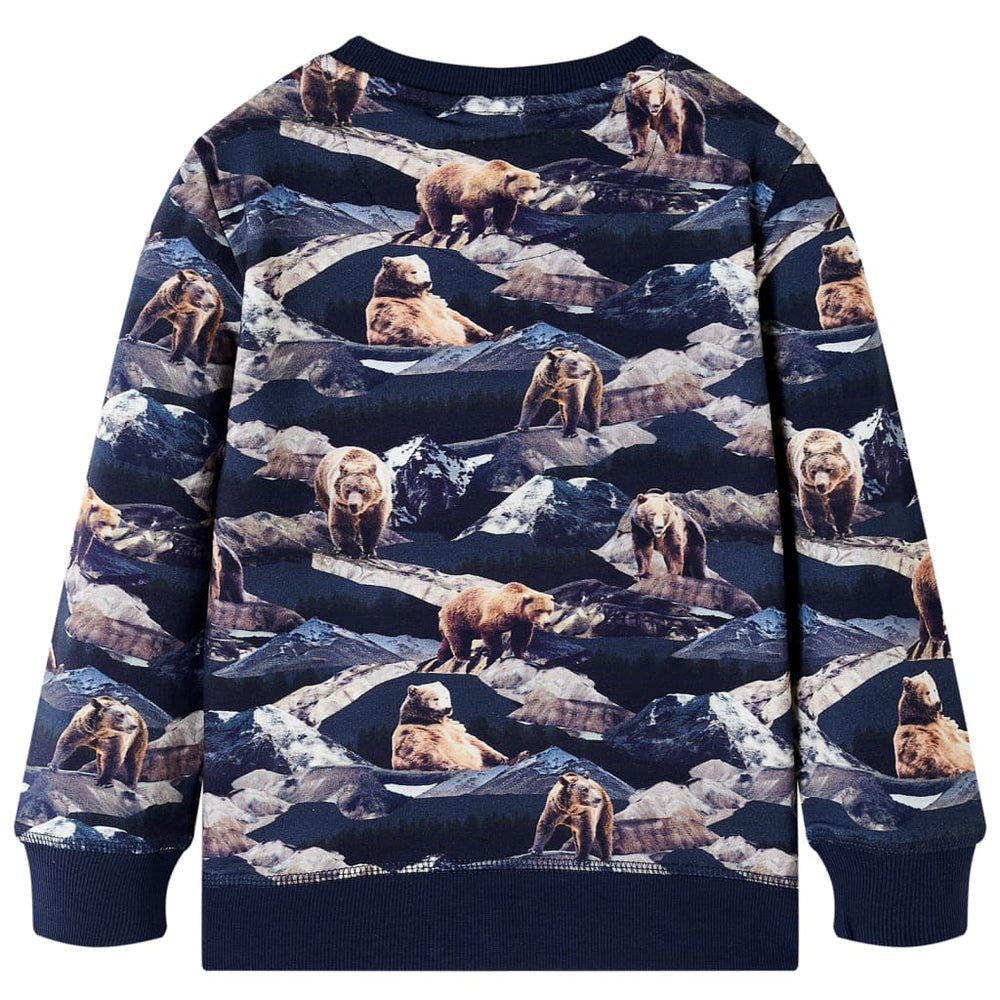 Kinder-Sweatshirt Marineblau 116