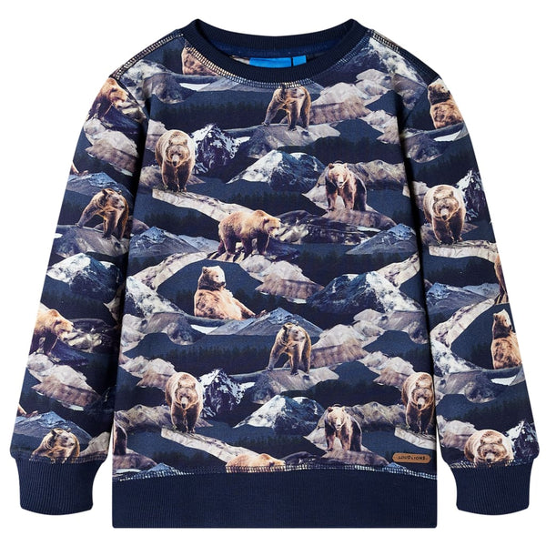 Sweatshirt enfant bleu marine 128