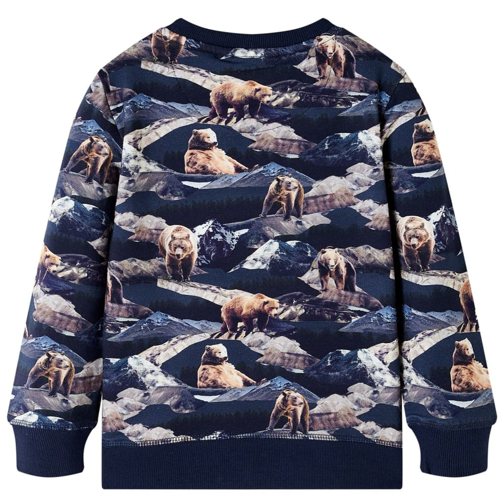 Sweatshirt enfant bleu marine 128