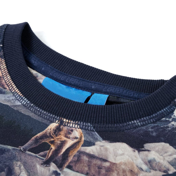 Sweatshirt enfant bleu marine 128