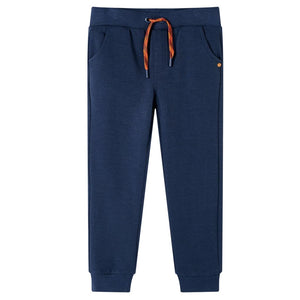 Pantalon de survêtement enfant bleu marine chiné 92