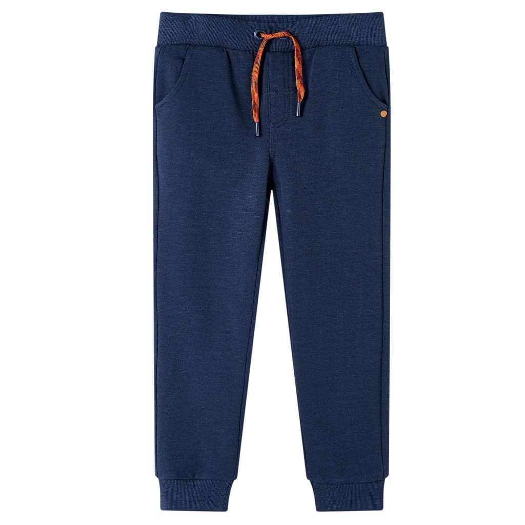 Pantalon de survêtement enfant bleu marine chiné 92