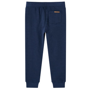 Pantalon de survêtement enfant bleu marine chiné 92
