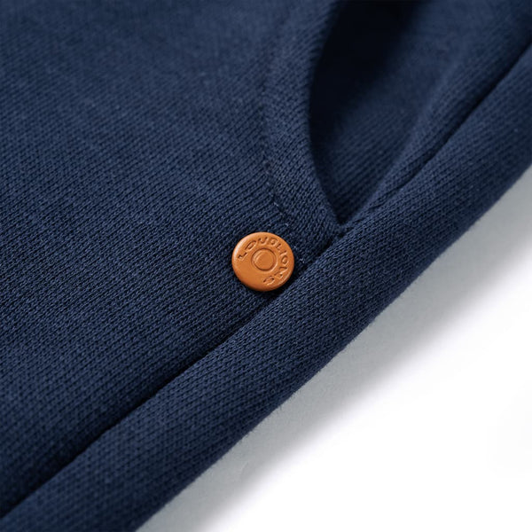 Pantalon de survêtement enfant bleu marine chiné 92