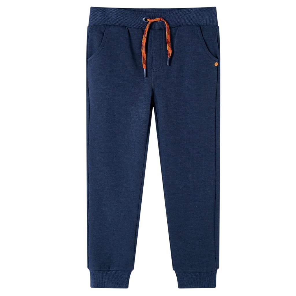 Kinder-Trainingshose Marineblau Melange 104
