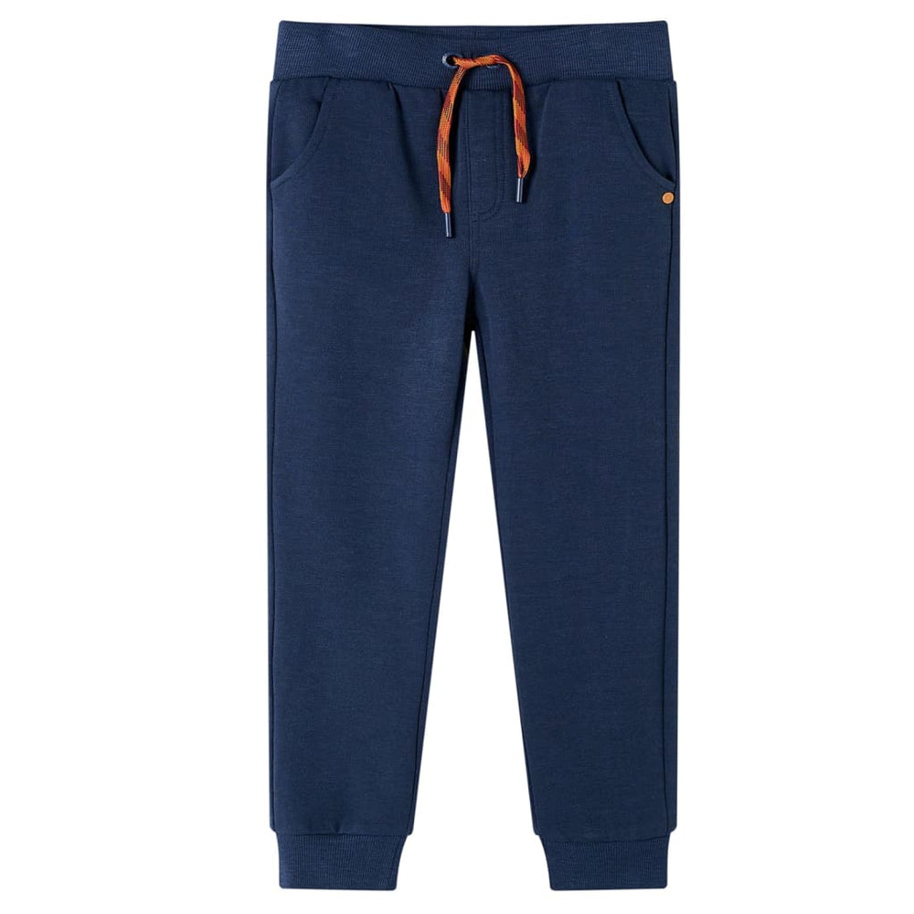 Pantalon de survêtement enfant bleu marine chiné 116